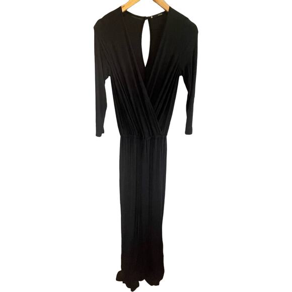 krisa Navy Blue Surplice Jumpsuit - size XS - Picture 1 of 6